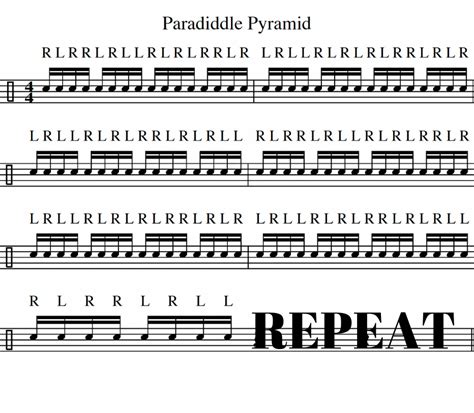 Paradiddle Pyramid .